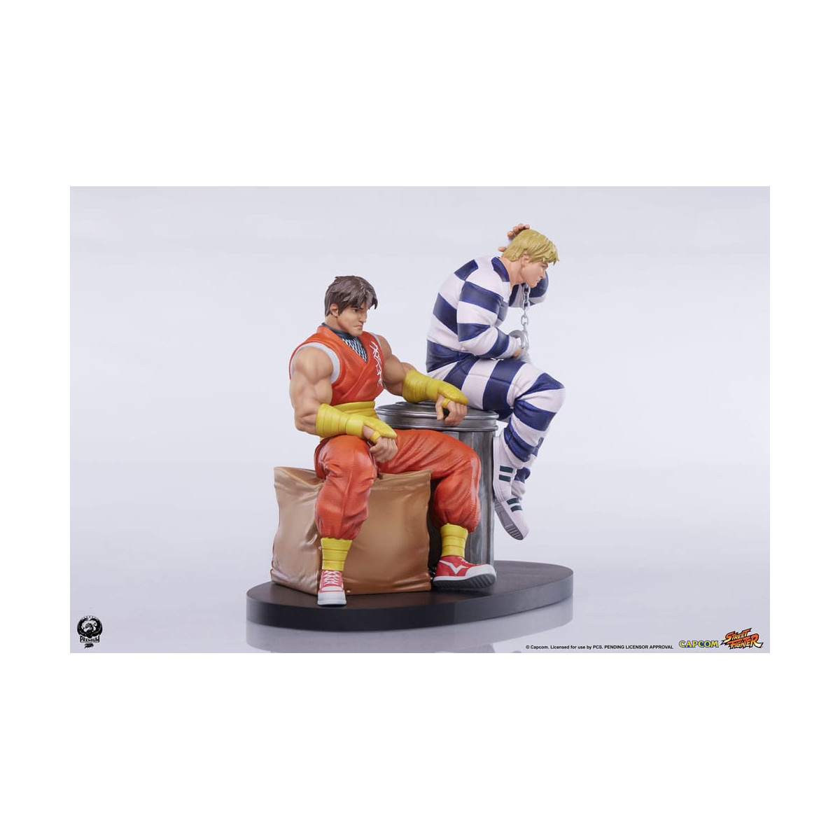PCS - Street Fighter: Street Jam - Set di statue di Cody e Guy in scala 1:10