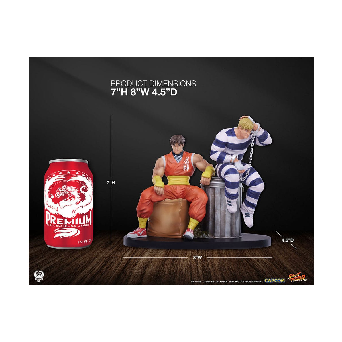 PCS - Street Fighter: Street Jam - Set di statue di Cody e Guy in scala 1:10