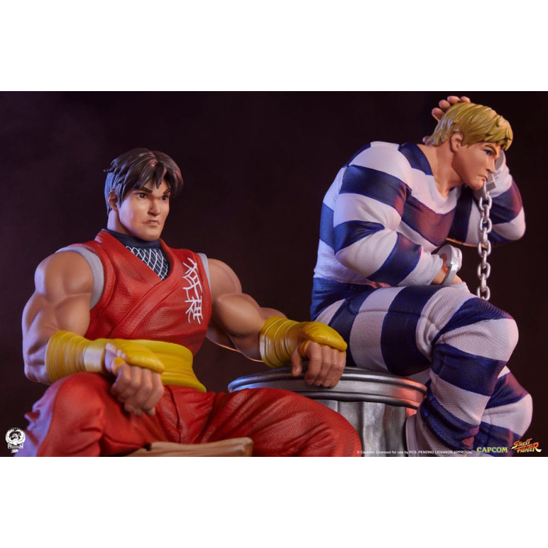 PCS - Street Fighter: Street Jam - Set di statue di Cody e Guy in scala 1:10