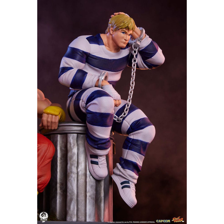PCS - Street Fighter: Street Jam - Set di statue di Cody e Guy in scala 1:10