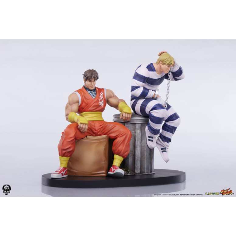 PCS - Street Fighter: Street Jam - Set di statue di Cody e Guy in scala 1:10