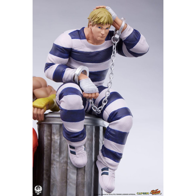 PCS - Street Fighter: Street Jam - Set di statue di Cody e Guy in scala 1:10