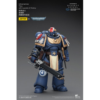 JoyToy - Livello segreto - Ultramarines Tito con le alloro della vittoria 1/18 - Warhammer 40000