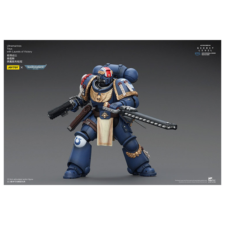 JoyToy - Livello segreto - Ultramarines Tito con le alloro della vittoria 1/18 - Warhammer 40000
