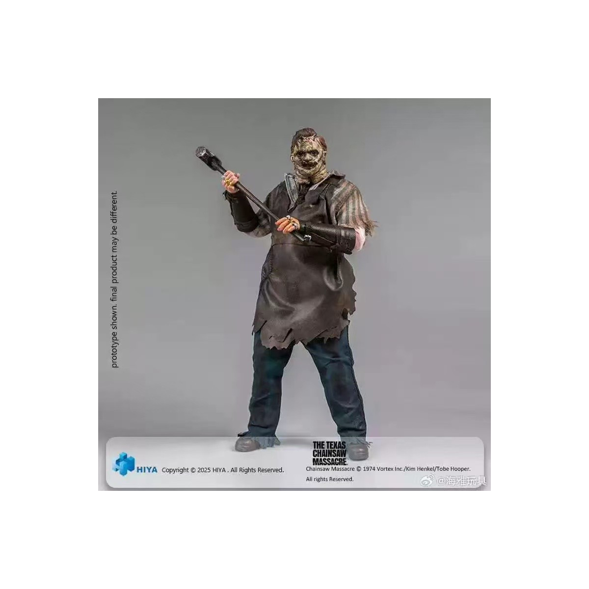 HIYA TOYS - Exquisite Super Series 1/12 - Texas Chainsaw Massacre 2003 - Faccia di cuoio Thomas Hewitt