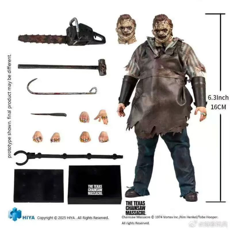 HIYA TOYS - Exquisite Super Series 1/12 - Texas Chainsaw Massacre 2003 - Faccia di cuoio Thomas Hewitt