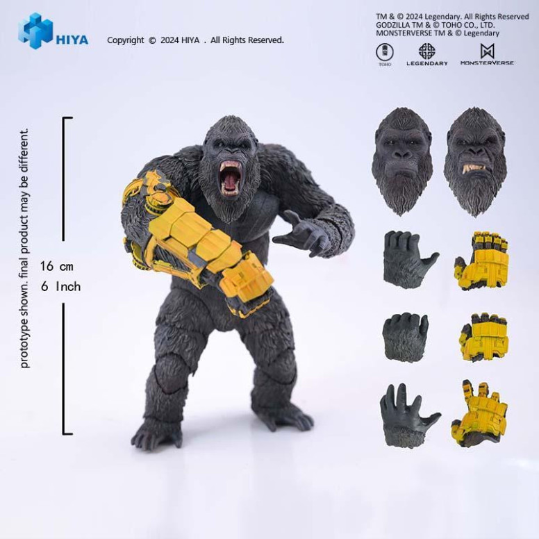HIYA TOYS - Exquisite Basic Series - Kong B.E.A.S.T. Glove Ver. - Godzilla x Kong: Il nuovo impero (2024)