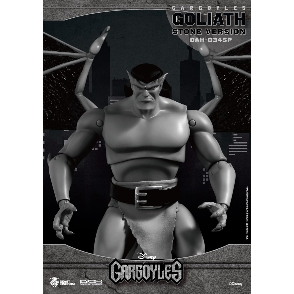 Beast Kingdom - VERSIONE PIETRA DI GOLIATH (SDCC 2023) - Gargoyles Dynamic Action Heroes 1/9