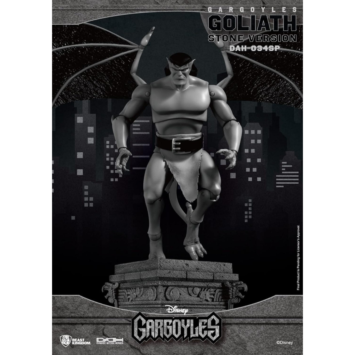 Beast Kingdom - VERSIONE PIETRA DI GOLIATH (SDCC 2023) - Gargoyles Dynamic Action Heroes 1/9