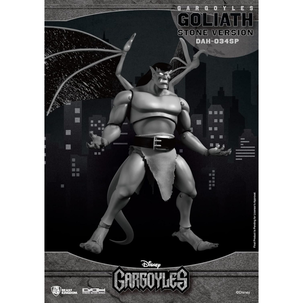 Beast Kingdom - VERSIONE PIETRA DI GOLIATH (SDCC 2023) - Gargoyles Dynamic Action Heroes 1/9
