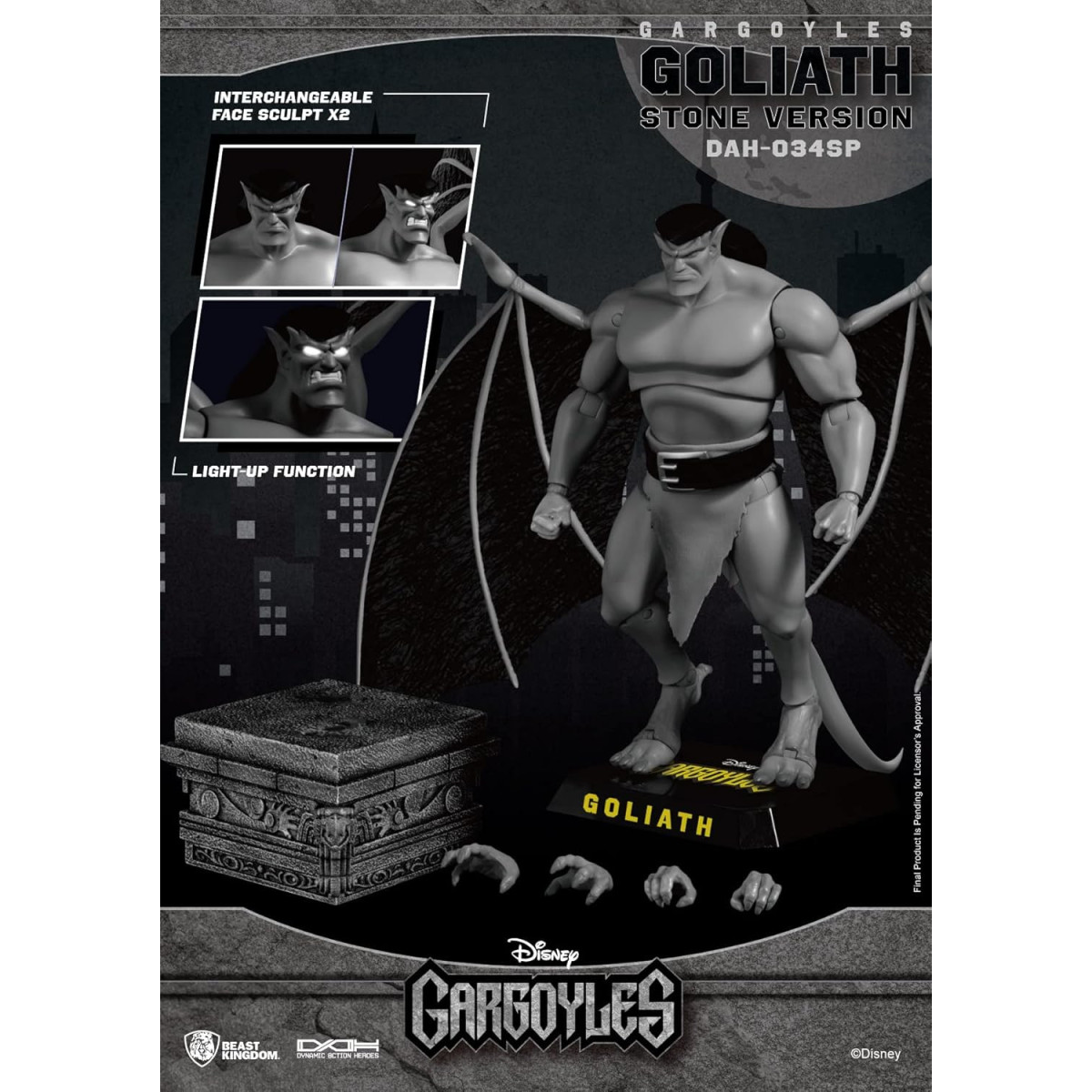 Beast Kingdom - VERSIONE PIETRA DI GOLIATH (SDCC 2023) - Gargoyles Dynamic Action Heroes 1/9