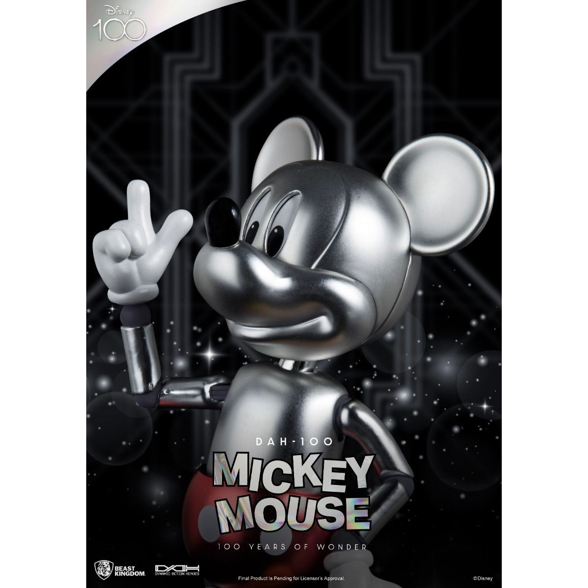 Beast Kingdom Disney 100 anni di meraviglie - Topolino Mouse - Dynamic Action Heroes 1/9 - D100