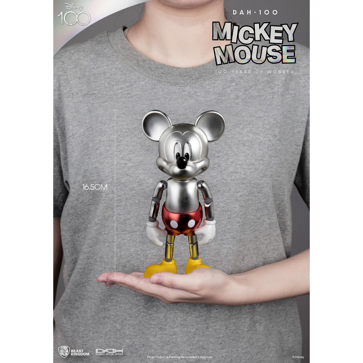 Beast Kingdom Disney 100 anni di meraviglie - Topolino Mouse - Dynamic Action Heroes 1/9 - D100