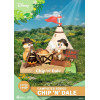 Beast Kingdom Disney - D-Stage Serie di diorami in PVC per il campeggio - Edizione speciale Chip 'n' Dale