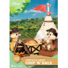 Beast Kingdom Disney - D-Stage Serie di diorami in PVC per il campeggio - Edizione speciale Chip 'n' Dale