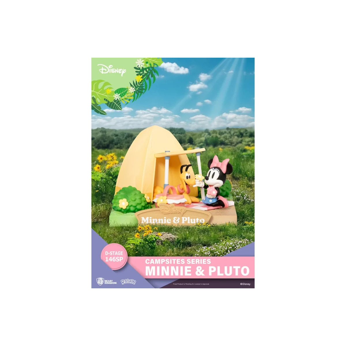 Beast Kingdom Disney - D-Stage Serie di Diorama Campeggi in PVC - Edizione speciale Minnie e Pluto