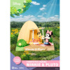 Beast Kingdom Disney - D-Stage Serie di Diorama Campeggi in PVC - Edizione speciale Minnie e Pluto
