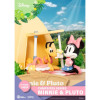 Beast Kingdom Disney - D-Stage Serie di Diorama Campeggi in PVC - Edizione speciale Minnie e Pluto