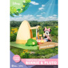 Beast Kingdom Disney - D-Stage Serie di Diorama Campeggi in PVC - Edizione speciale Minnie e Pluto