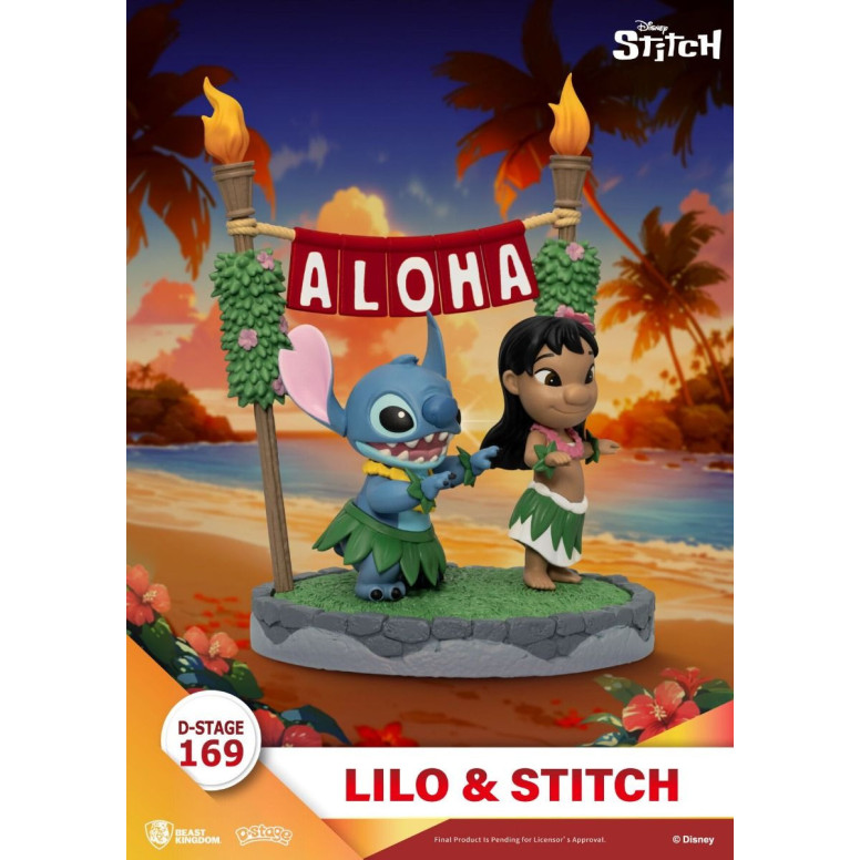 Beast Kingdom Disney Lilo & Stitch - Aloha Stitch - D-Stage