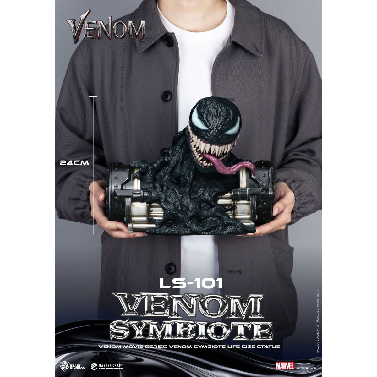 Beast Kingdom - Venom Movie Series - Statua a grandezza naturale del simbionte Venom