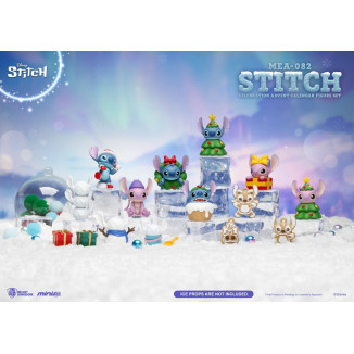 Beast Kingdom - Mini Egg Attack - Lilo & Stitch - Set di figure del calendario dell'Avvento per la celebrazione di Stitch (bisco