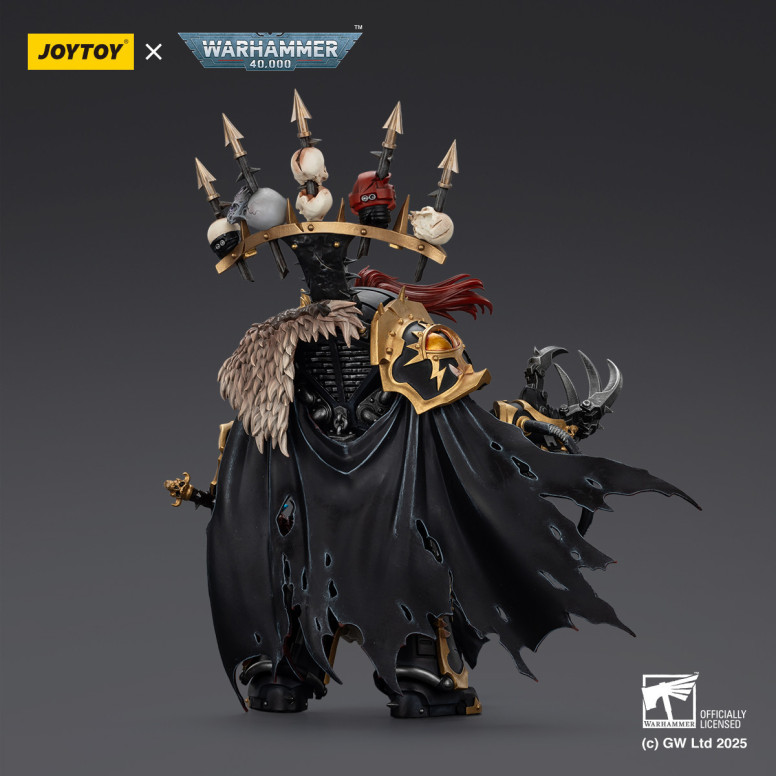 JoyToy Chaos Space Marines - Black Legion - Abaddon il Despota con Drach'nyen e il Talon of Horus - 1/18 - Warhammer 40K