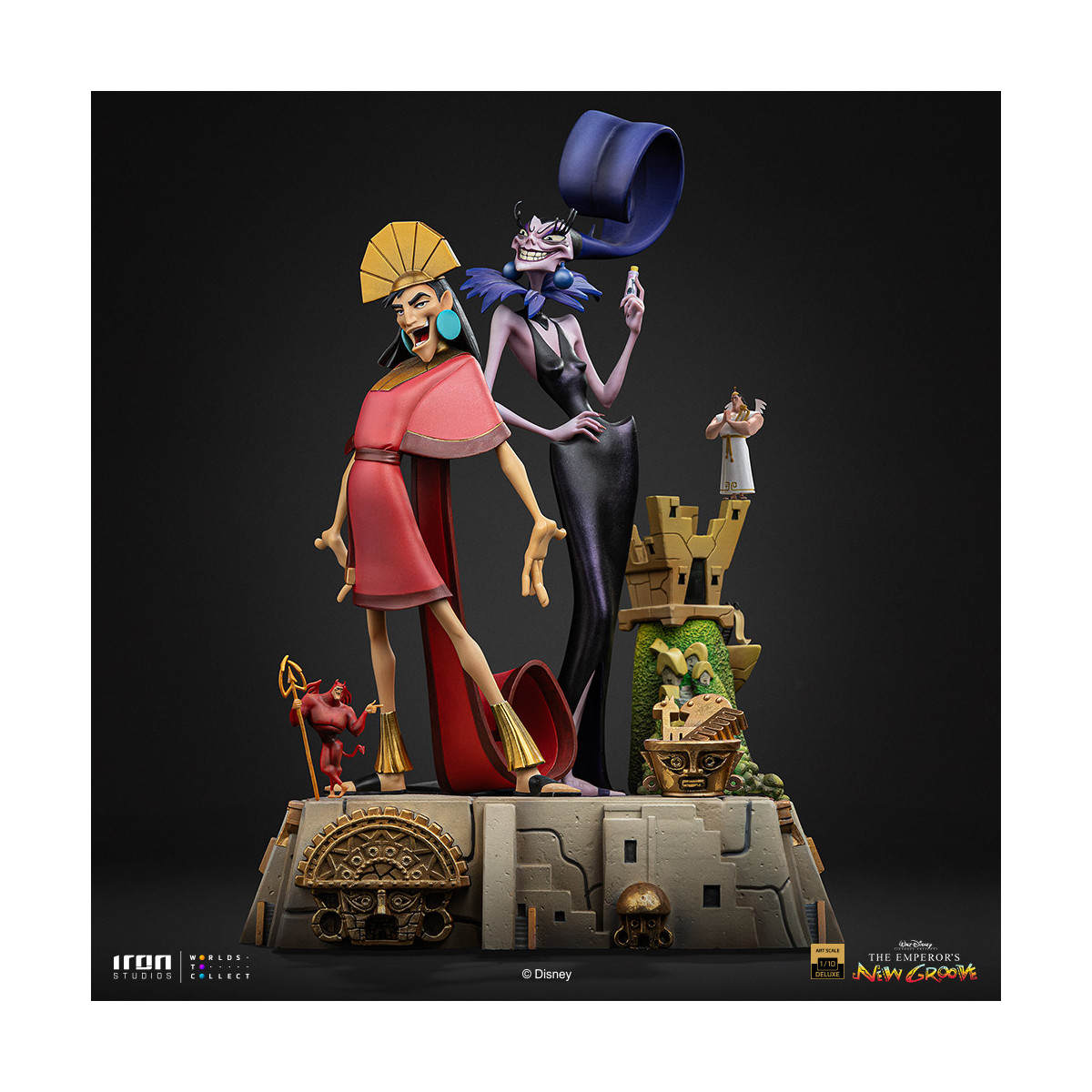 Iron Studios Disney - Kuzko & Yzma Deluxe Art Scale 1/10 - The Emperor's New Groove