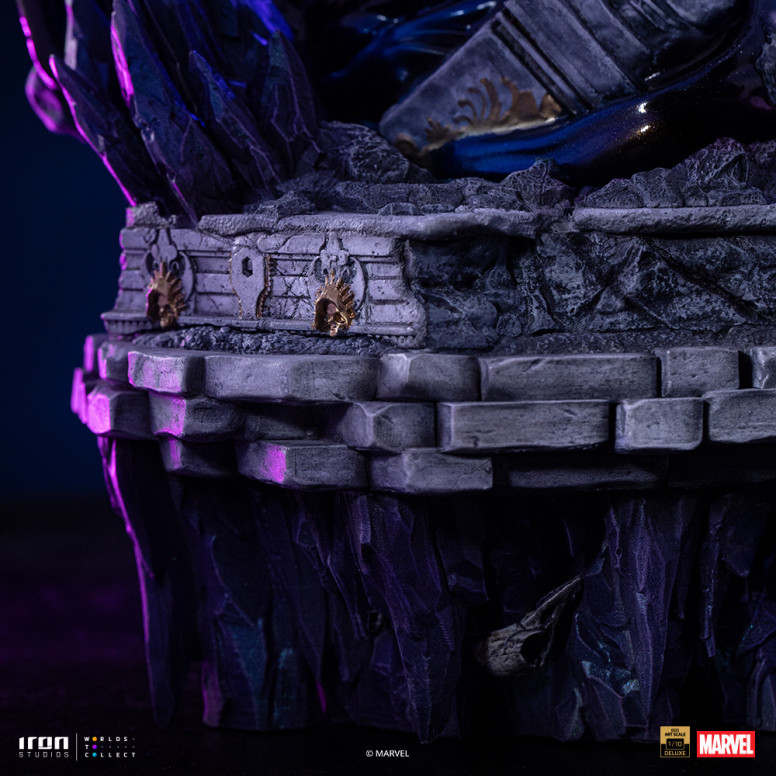 Iron Studios Marvel - Silver Surfer Deluxe Art Scale 1/10 - Diorama del guanto dell'infinito
