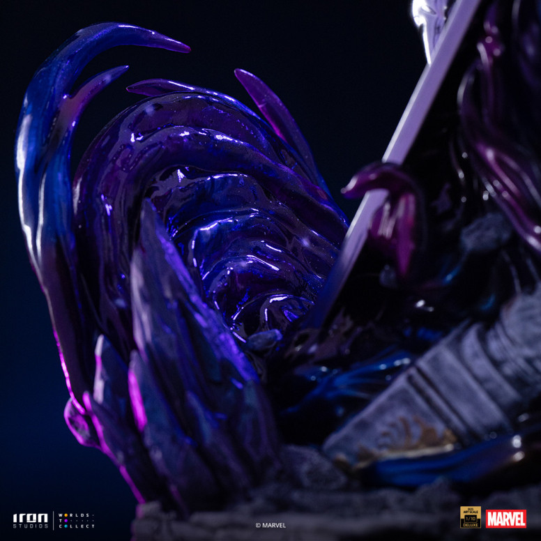 Iron Studios Marvel - Silver Surfer Deluxe Art Scale 1/10 - Diorama del guanto dell'infinito