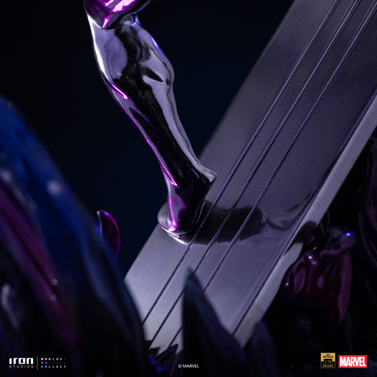 Iron Studios Marvel - Silver Surfer Deluxe Art Scale 1/10 - Diorama del guanto dell'infinito