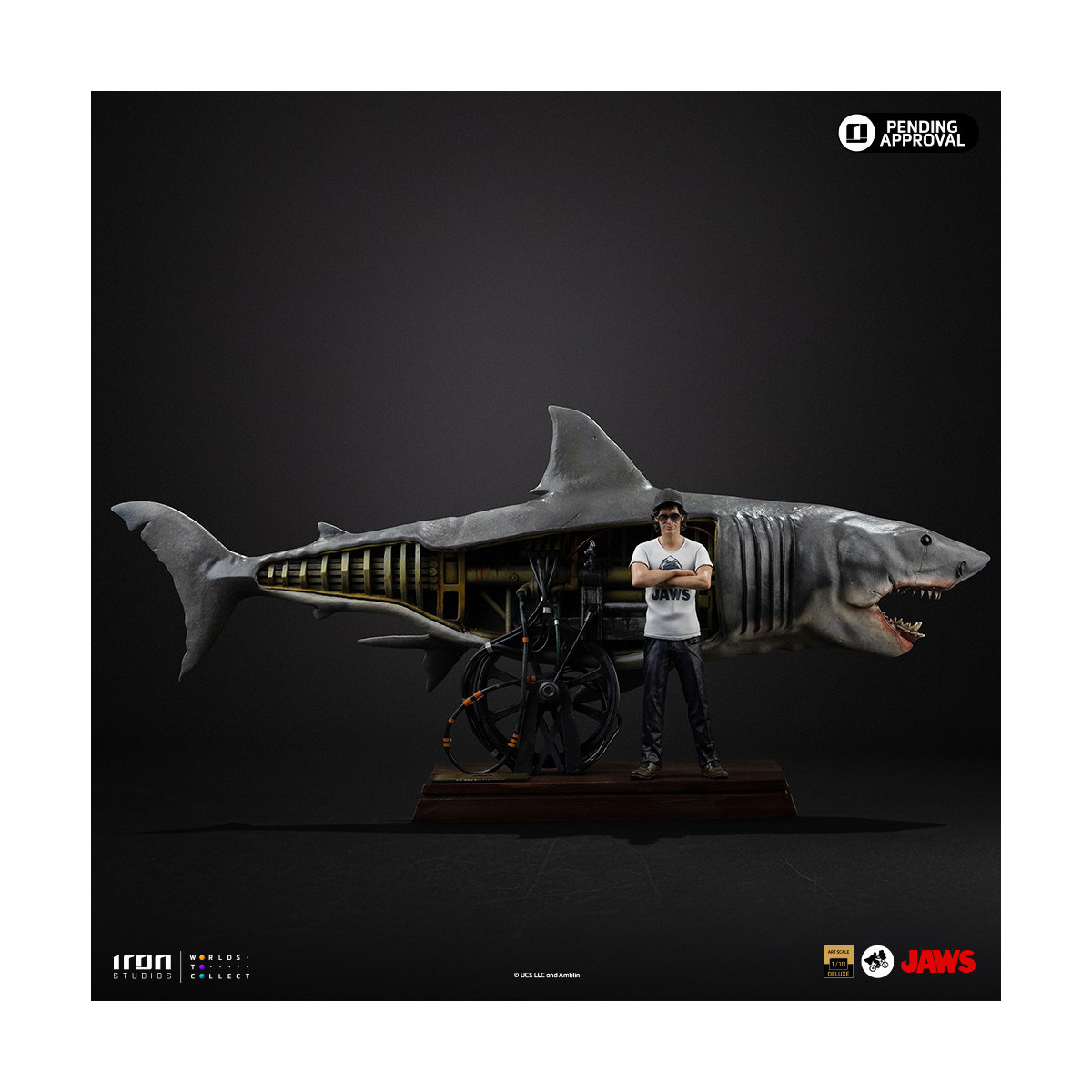 Iron Studios - JAWS - Steven Spielberg (Jaws 50th Anniversary) Deluxe Art Scale1/10 - Jaws