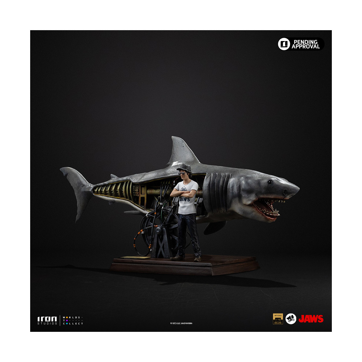 Iron Studios - JAWS - Steven Spielberg (Jaws 50th Anniversary) Deluxe Art Scale1/10 - Jaws