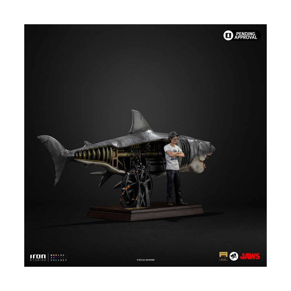 Iron Studios - JAWS - Steven Spielberg (Jaws 50th Anniversary) Deluxe Art Scale1/10 - Jaws