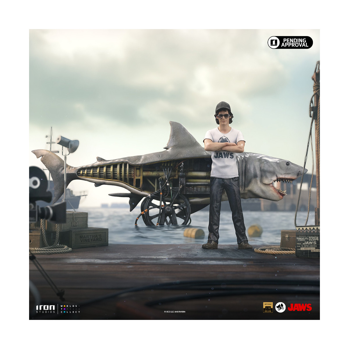 Iron Studios - JAWS - Steven Spielberg (Jaws 50th Anniversary) Deluxe Art Scale1/10 - Jaws