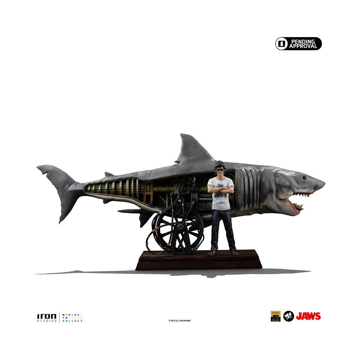 Iron Studios - JAWS - Steven Spielberg (Jaws 50th Anniversary) Deluxe Art Scale1/10 - Jaws