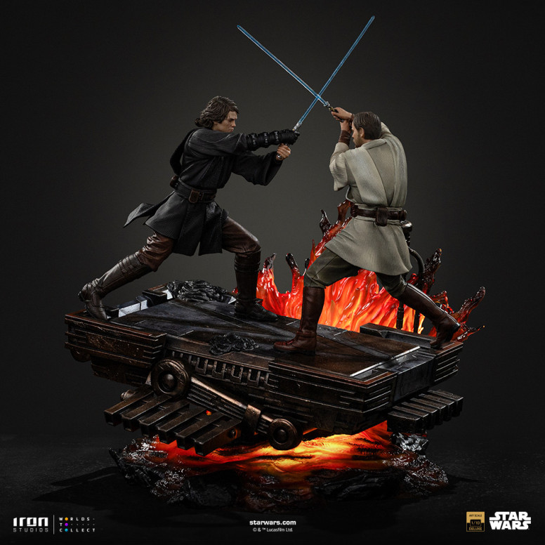 Iron Studios Star Wars - Anakin vs Obi-wan Deluxe Art Scale 1/10 - Episodio 3