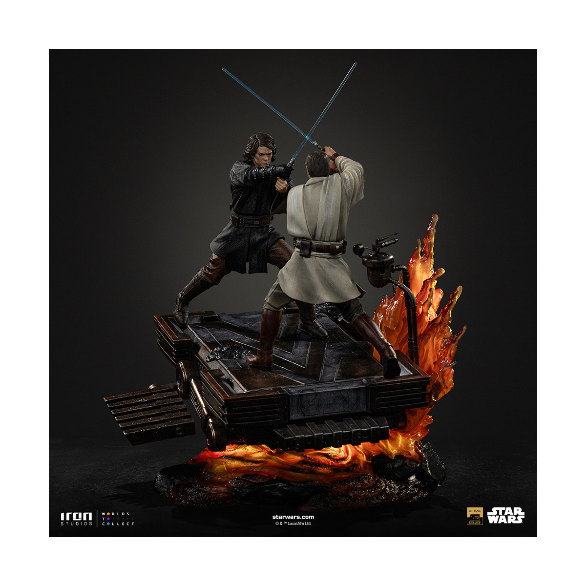 Iron Studios Star Wars - Anakin vs Obi-wan Deluxe Art Scale 1/10 - Episodio 3