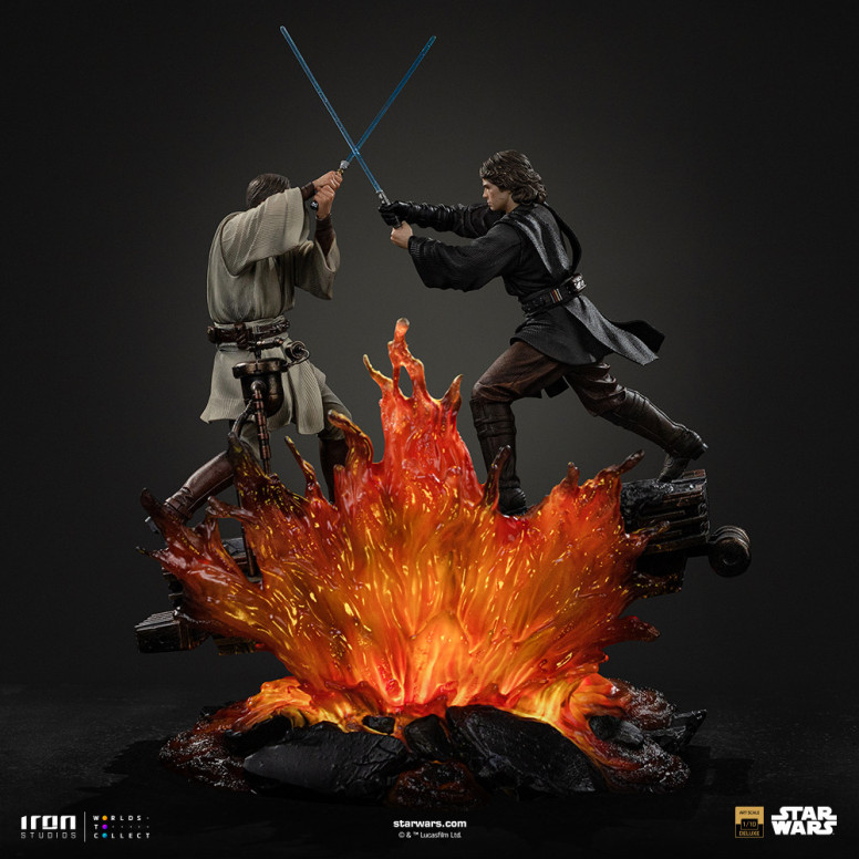 Iron Studios Star Wars - Anakin vs Obi-wan Deluxe Art Scale 1/10 - Episodio 3