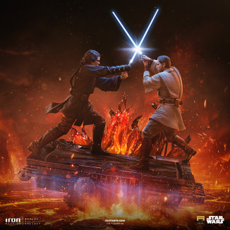 Iron Studios Star Wars - Anakin vs Obi-wan Deluxe Art Scale 1/10 - Episodio 3