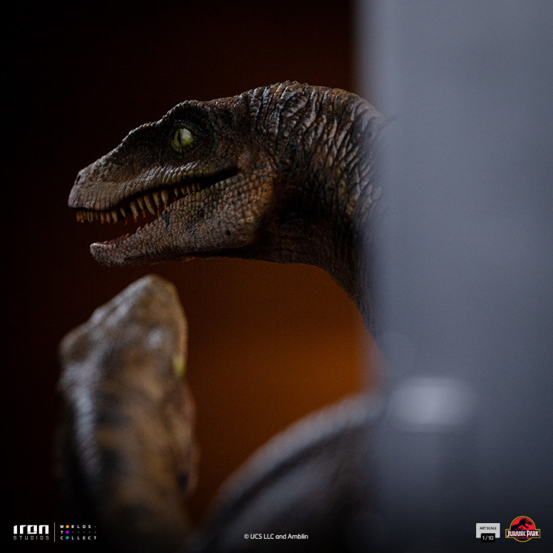 Iron Studios - Raptor alle porte della cucina - Jurassic Park 1/10 Bds Art Scale