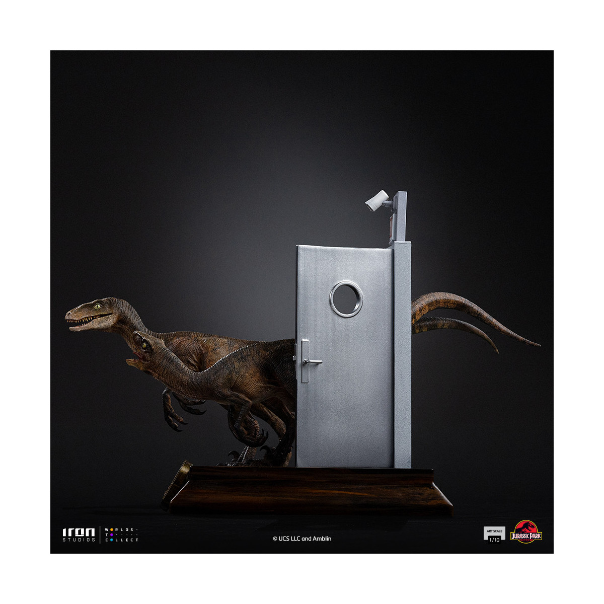 Iron Studios - Raptor alle porte della cucina - Jurassic Park 1/10 Bds Art Scale
