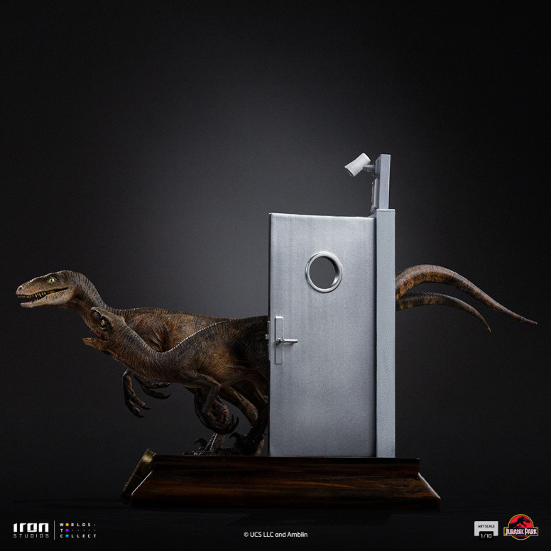 Iron Studios - Raptor alle porte della cucina - Jurassic Park 1/10 Bds Art Scale