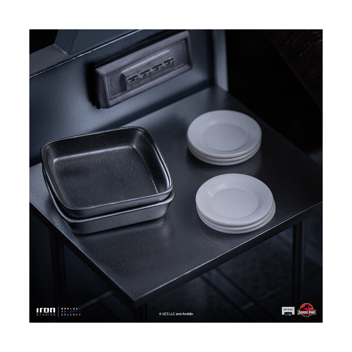 Iron Studios - Raptor alle porte della cucina - Jurassic Park 1/10 Bds Art Scale