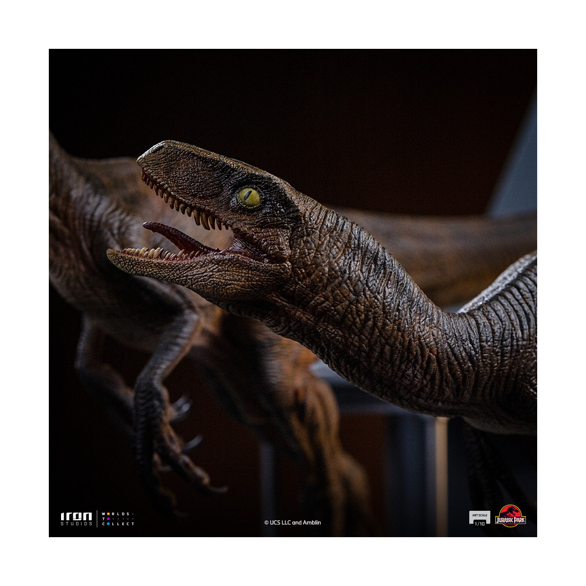 Iron Studios - Raptor alle porte della cucina - Jurassic Park 1/10 Bds Art Scale