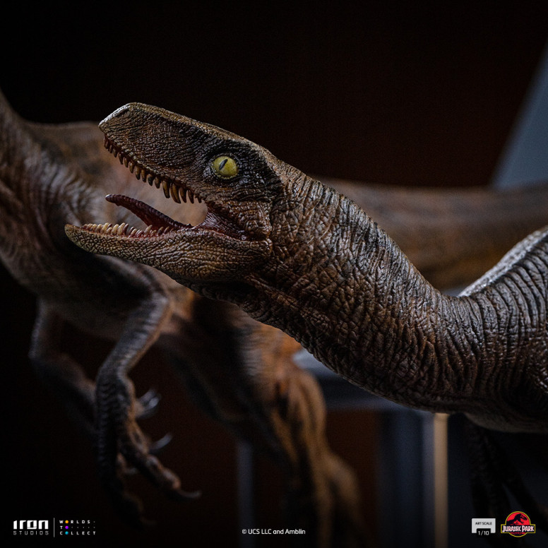 Iron Studios - Raptor alle porte della cucina - Jurassic Park 1/10 Bds Art Scale
