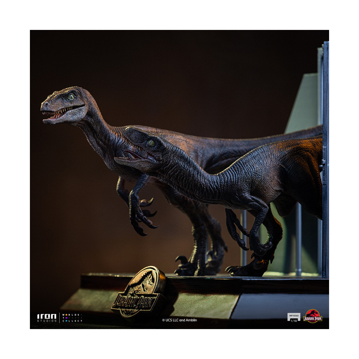 Iron Studios - Raptor alle porte della cucina - Jurassic Park 1/10 Bds Art Scale