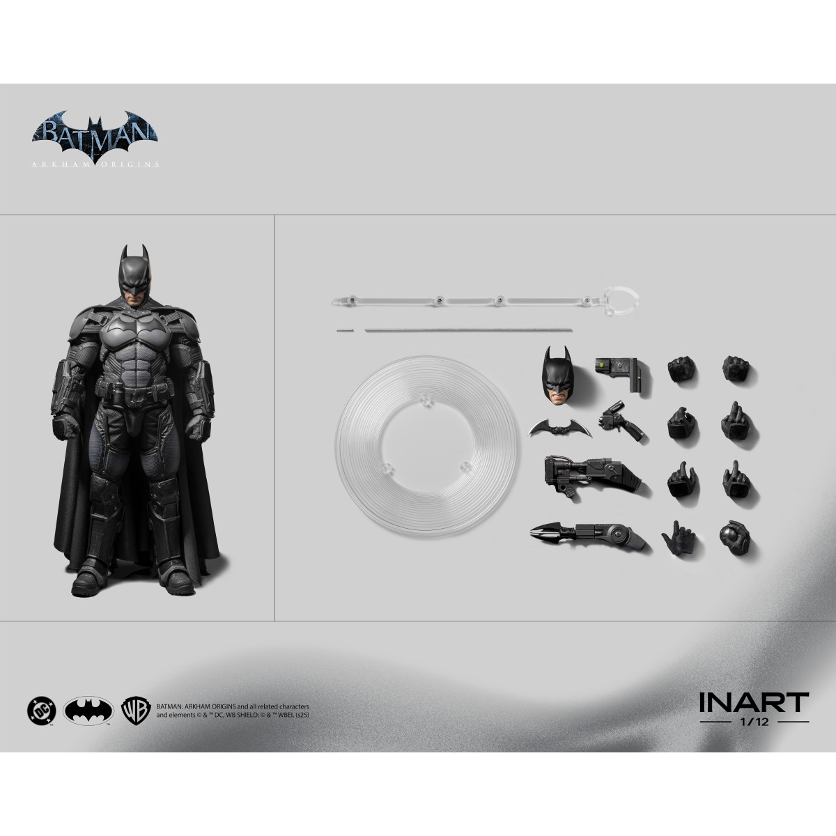 INART - Batman: Arkham Origins 1/12 Scala Figura Batman