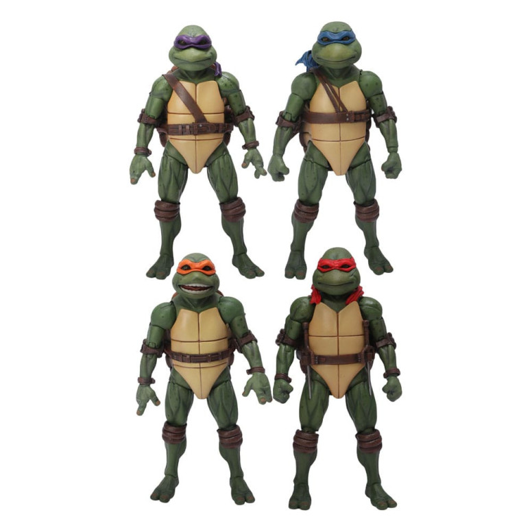 Mezco One 12 - Teenage Mutant Ninja Turtles (film del 1990) Set di 4 figure - Tartarughe Ninja