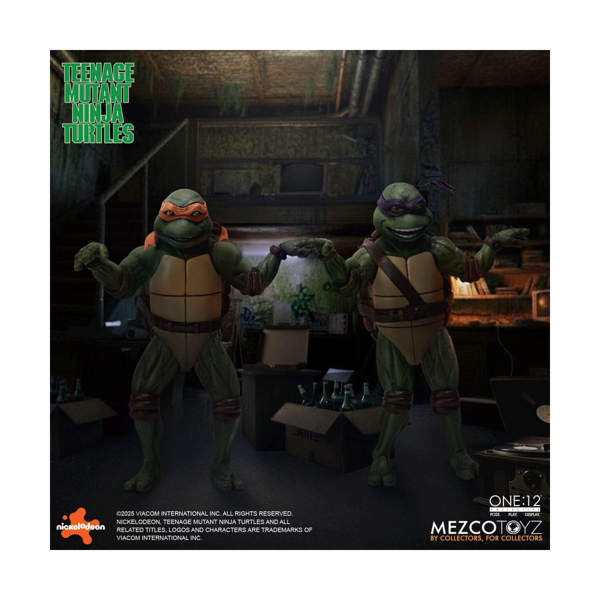 Mezco One 12 - Teenage Mutant Ninja Turtles (film del 1990) Set di 4 figure - Tartarughe Ninja